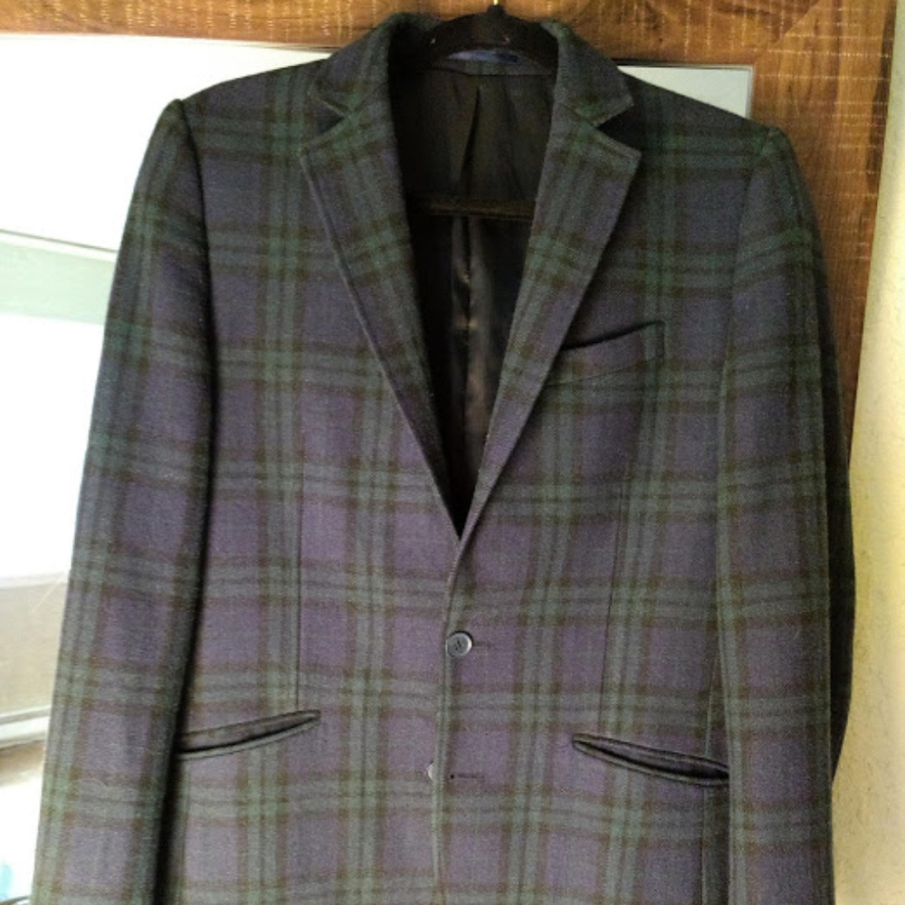 Ben Sherman plaid men's blazer size S